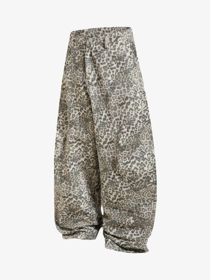 Leopard Print Wide Leg Pants - Trendy and Stylish for Everyday Wear 
