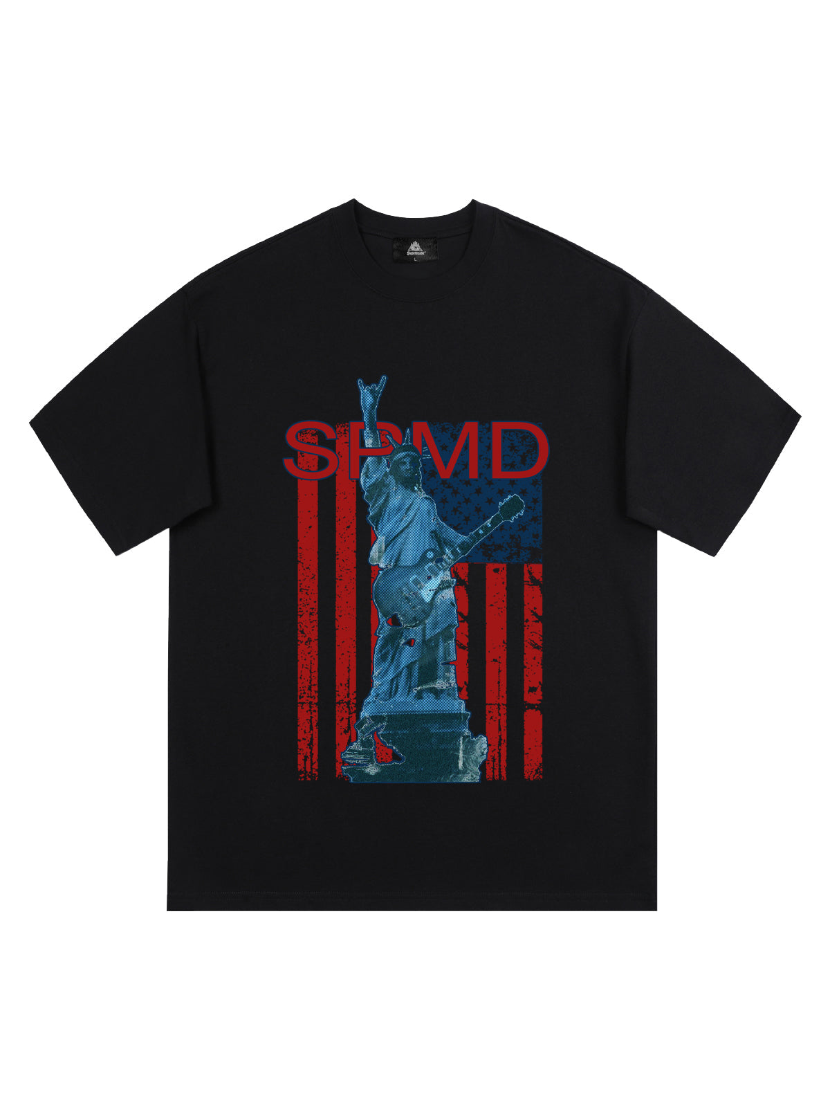 Original Rock Statue Of Liberty Print T-shirt 