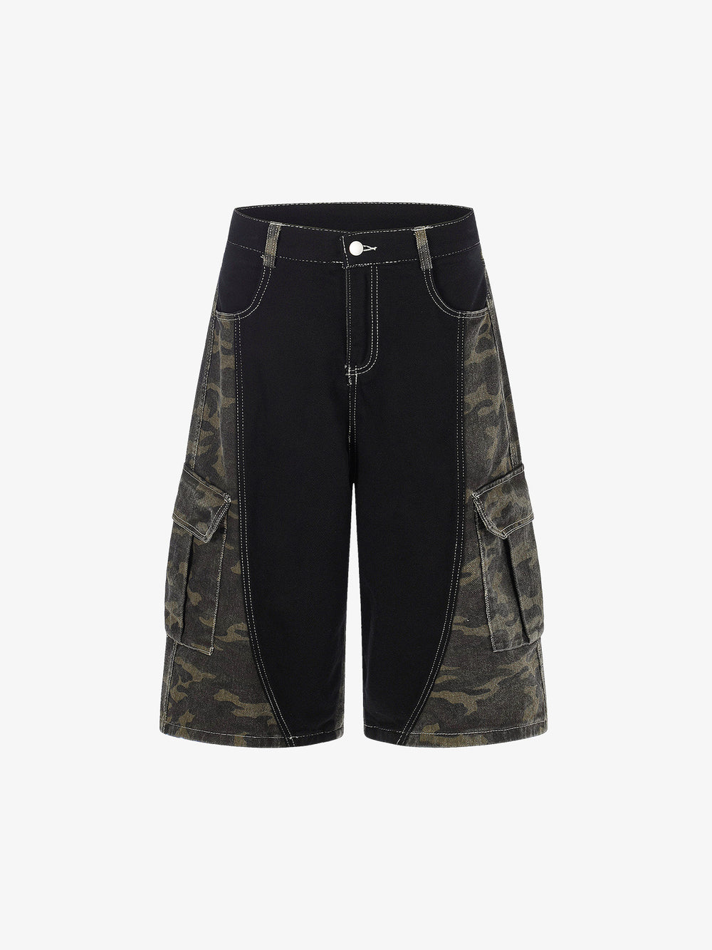 Camo Patchwork Pocket Jorts