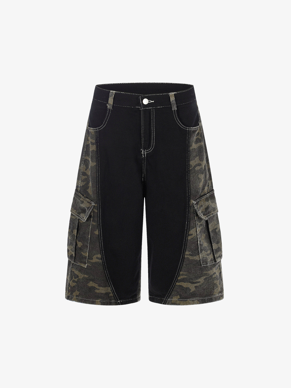 Camo Patchwork Pocket Jorts