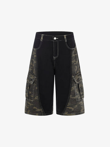 Camo Patchwork Pocket Jorts