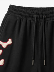 Scorpion Skeleton Terry Embroidered Wide-Leg Sweatpants