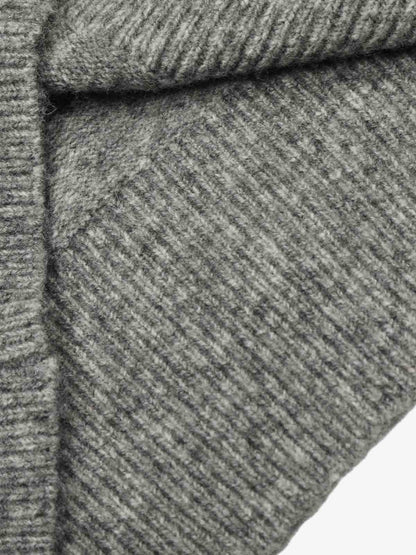 Retro High Neck Button-Down Knit Cardigan Sweater