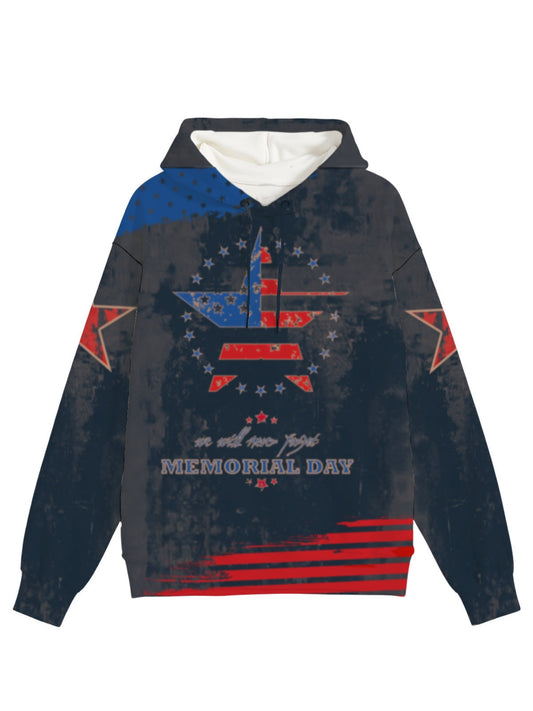 Vintage American Flag Memorial Element Hoodie 