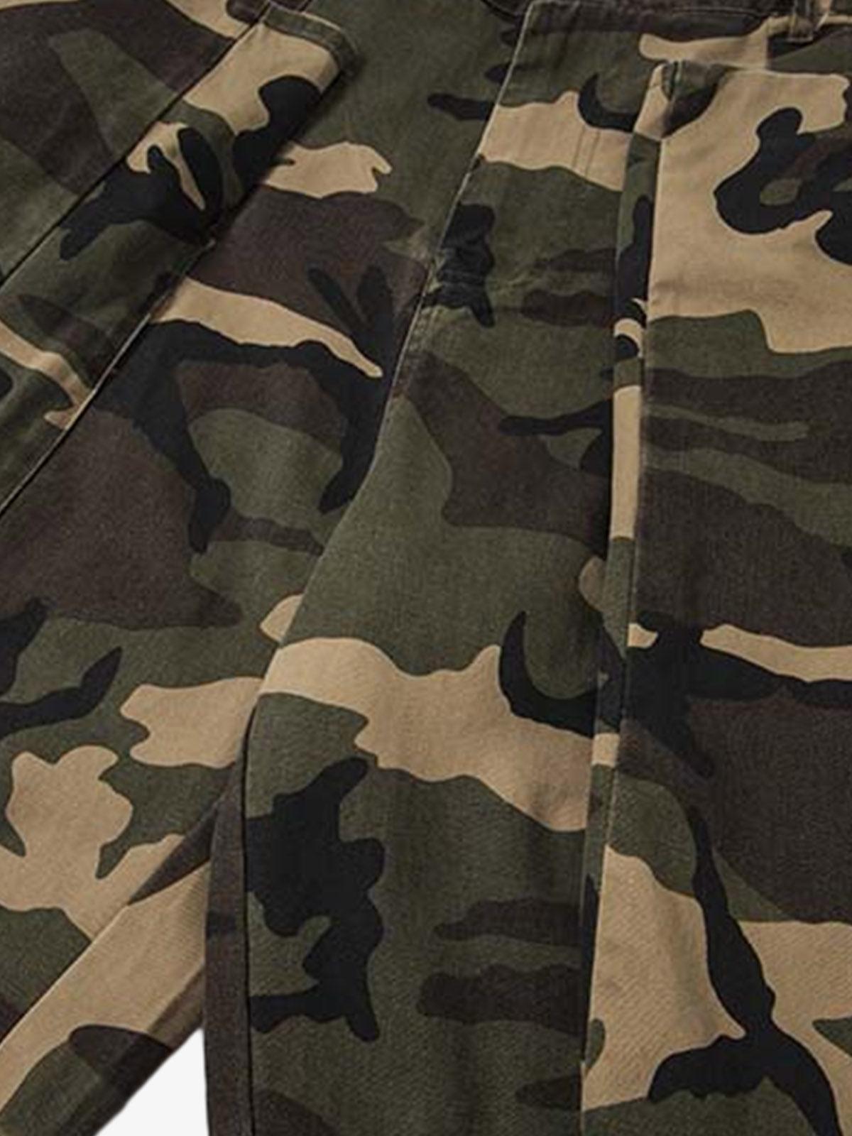 Camouflage Cotton Cargo Multi Pocket Jorts 