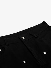 Rhinestone Straight Leg Pants 