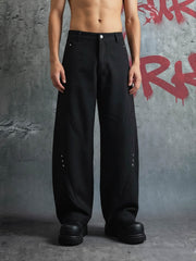 Retro Unisex Barrel Baggy Pants - 2450 