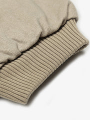 Retro Washed Fleece-lined Hooded Work Jacket 