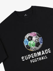 Color Block Soccer Ball Graphic T-Shirt 