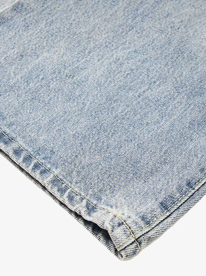 Retro Distressed Dirty Jeans 