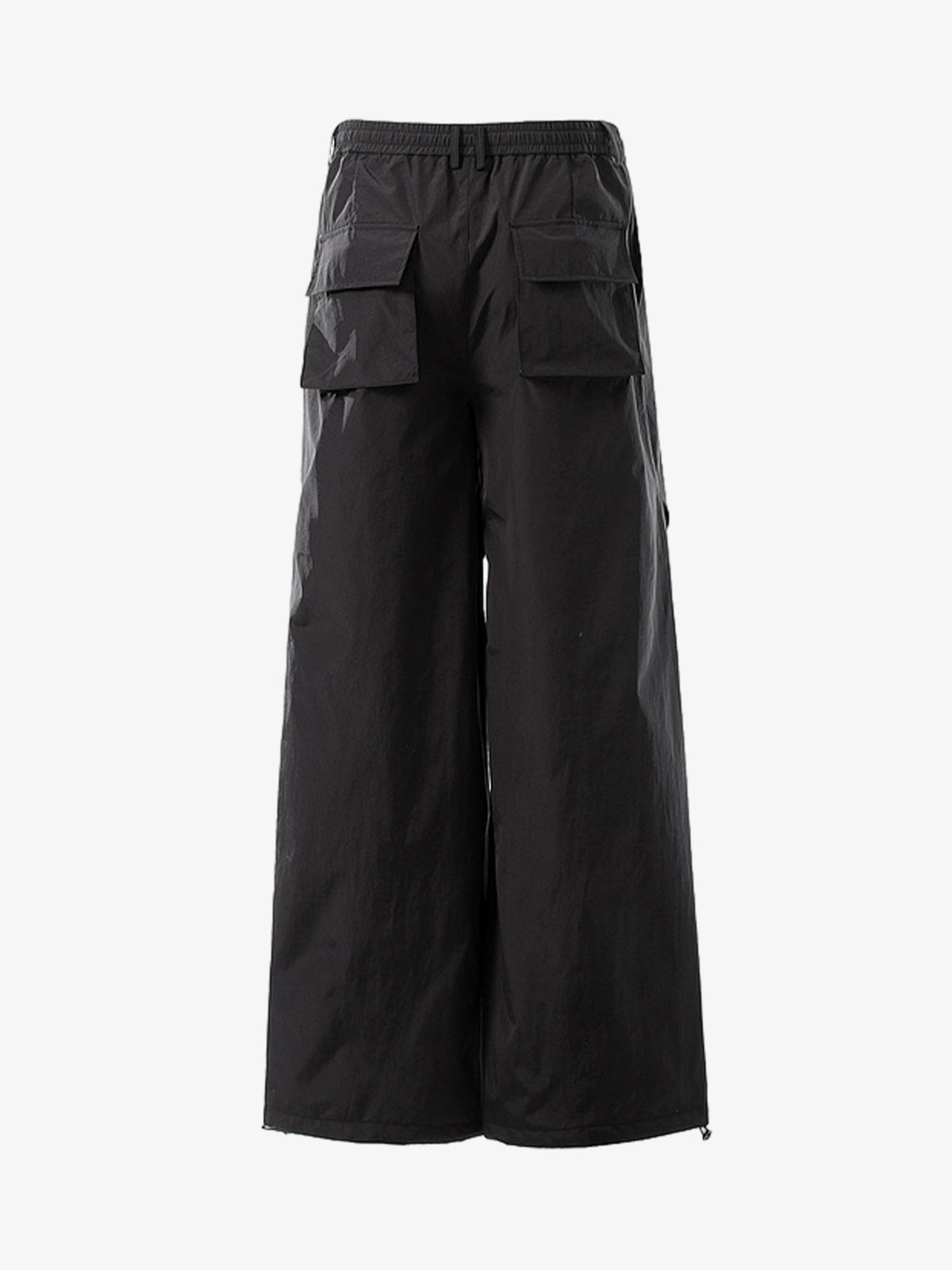 Vintage Drawstring Draped Embroidered Wide Leg Pants 