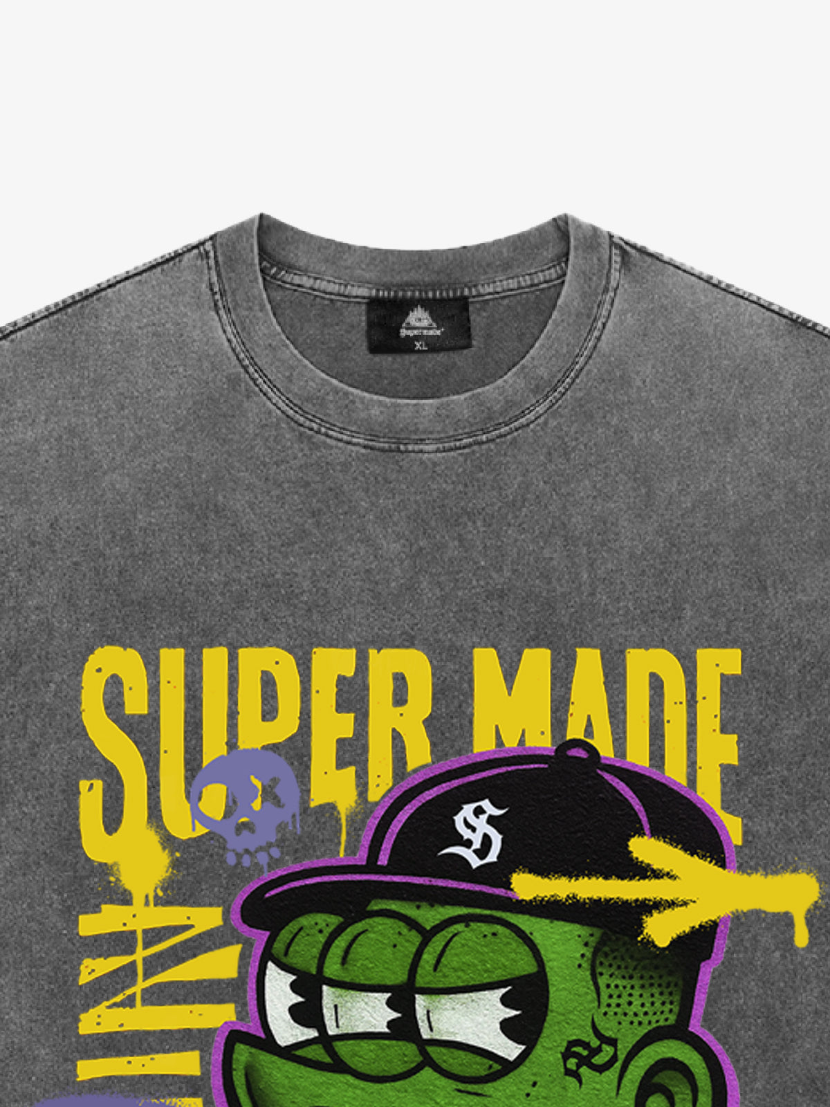 Graphic T-Shirt with Bold Monster Design for Streetwear Enthusiasts 