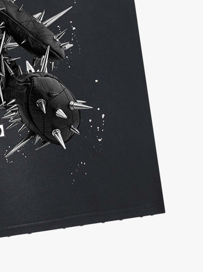 Snake and Sword Graphic T-Shirt with Bold Statement Design 