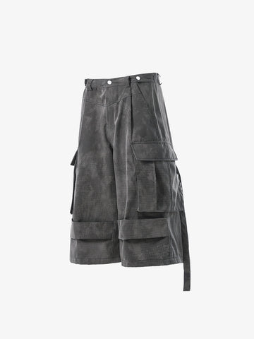 Multi-Pocket Cargo Cropped Pants 