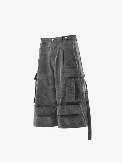Multi-Pocket Cargo Cropped Pants 