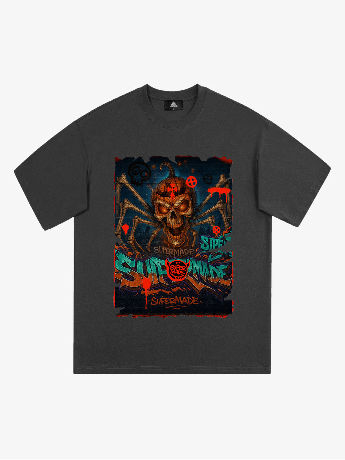 Bloody Dark Skull Spider T-shirt 