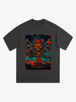 Bloody Dark Skull Spider T-shirt 