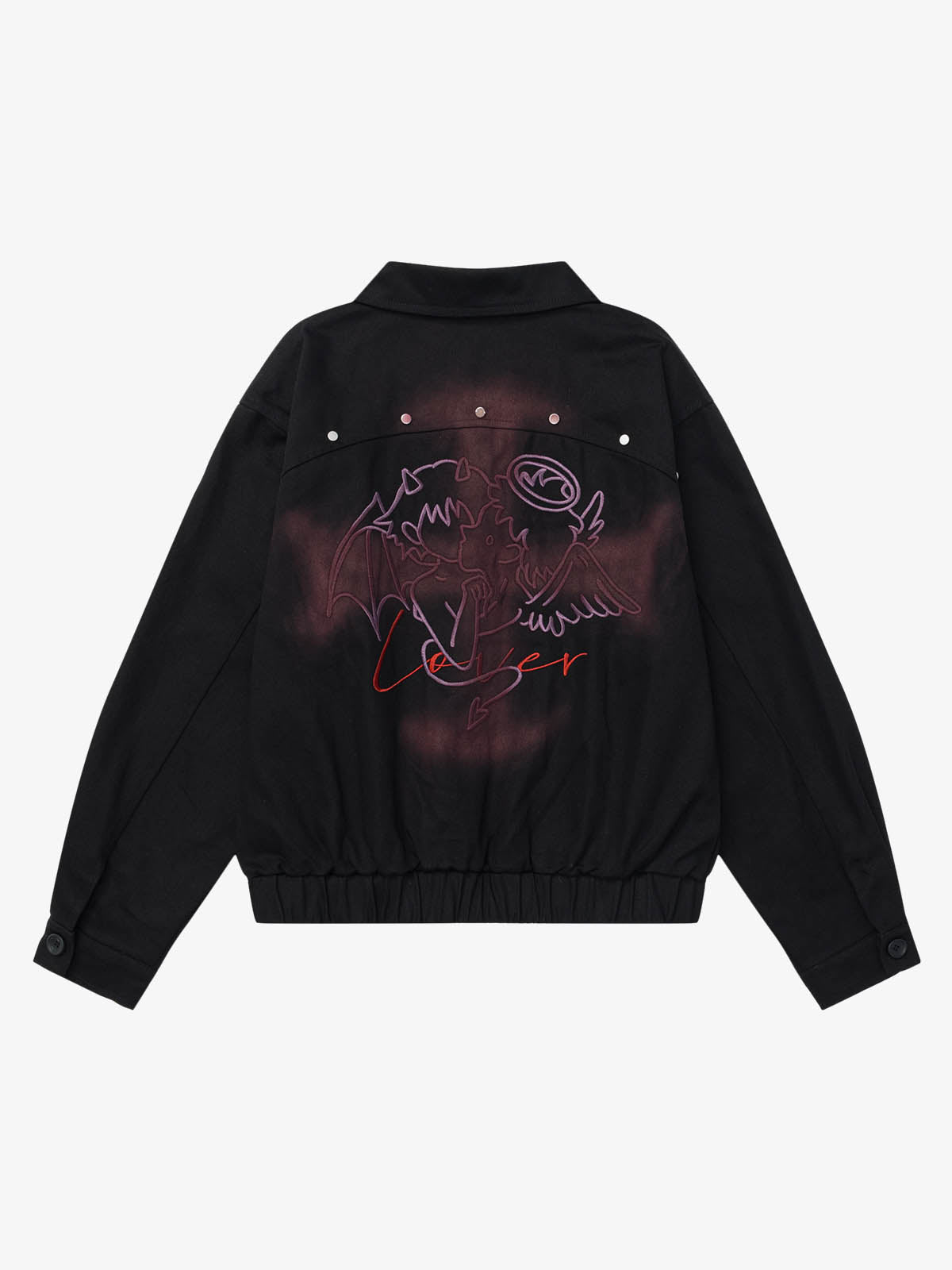 Stylish Tie-Dye Embroidered Jacket for Casual and Fashionable Looks 