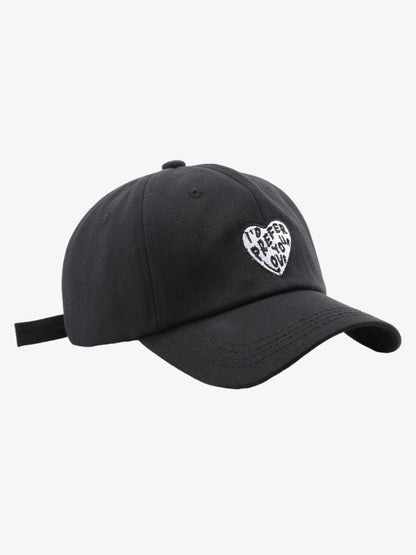 Stylish Heart-Embellished Baseball Caps for Everyday Wear 