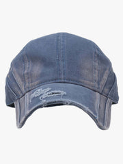 Washed Distressed Panel Baseball Cap 