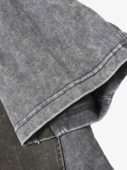 Panel Stitch Cotton T-Shirt 