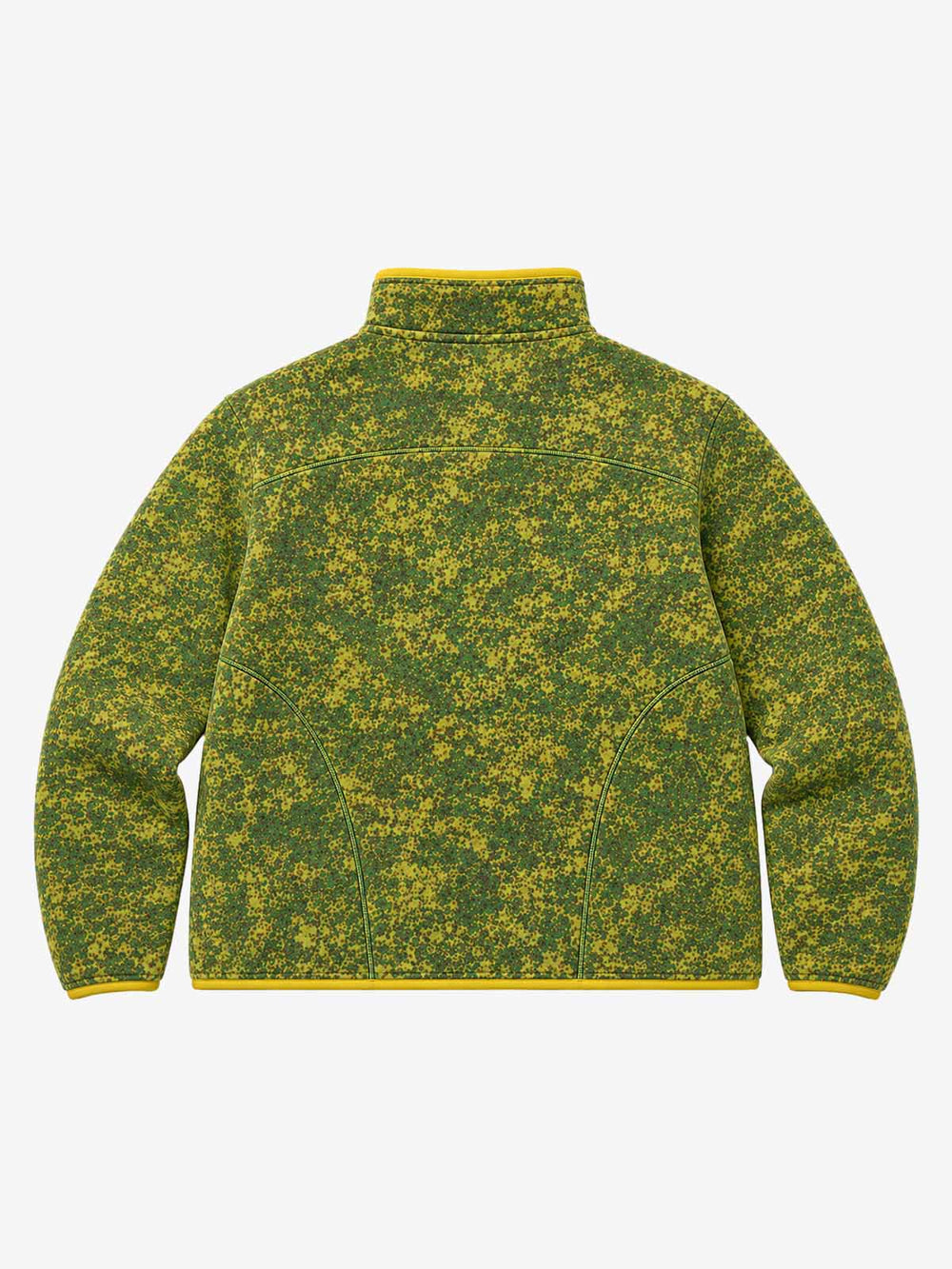 Digital Camo Piped Stand-Collar Fleece Zip Jacket
