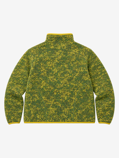 Digital Camo Piped Stand-Collar Fleece Zip Jacket
