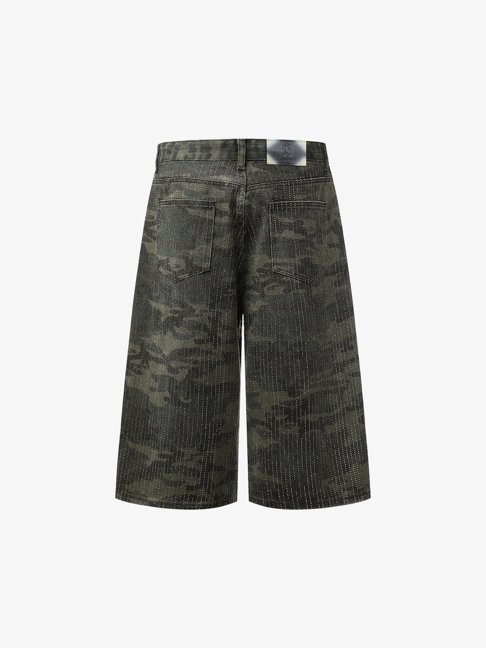 Camo Perforated Cargo Shorts