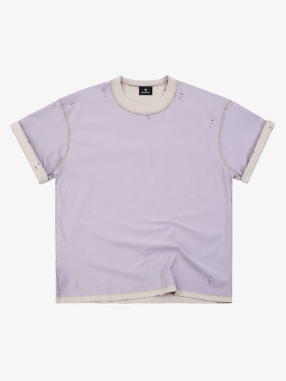 Statue of Liberty Graphic Distressed Reversible T-Shirt 