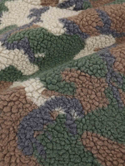 Streetwear Camouflage Fleece Pullover Hoodie 