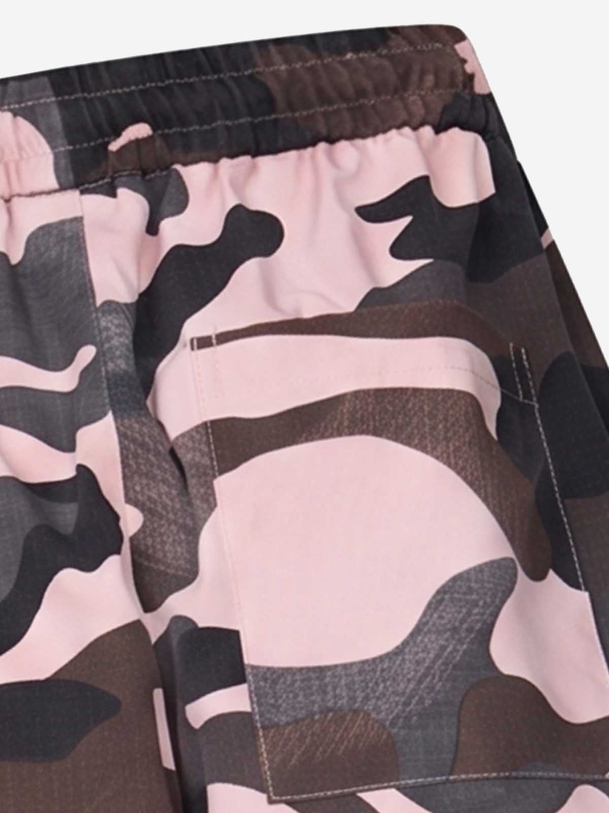 Pink Camo Multi-Pocket Cargo Pants
