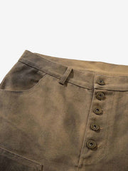 Dirty Mud Wash Print Jorts 