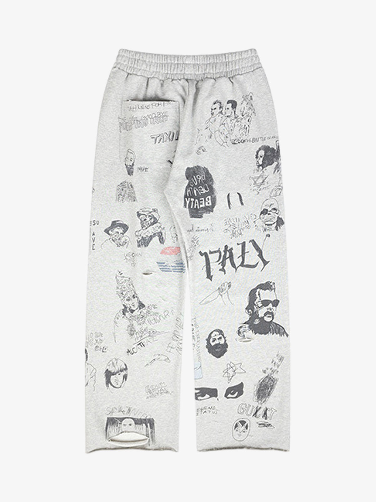 Graffiti Art Print Lounge Baggy Pants 