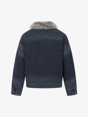 Faux-Fur Collar Multi-Button Quilted Coat