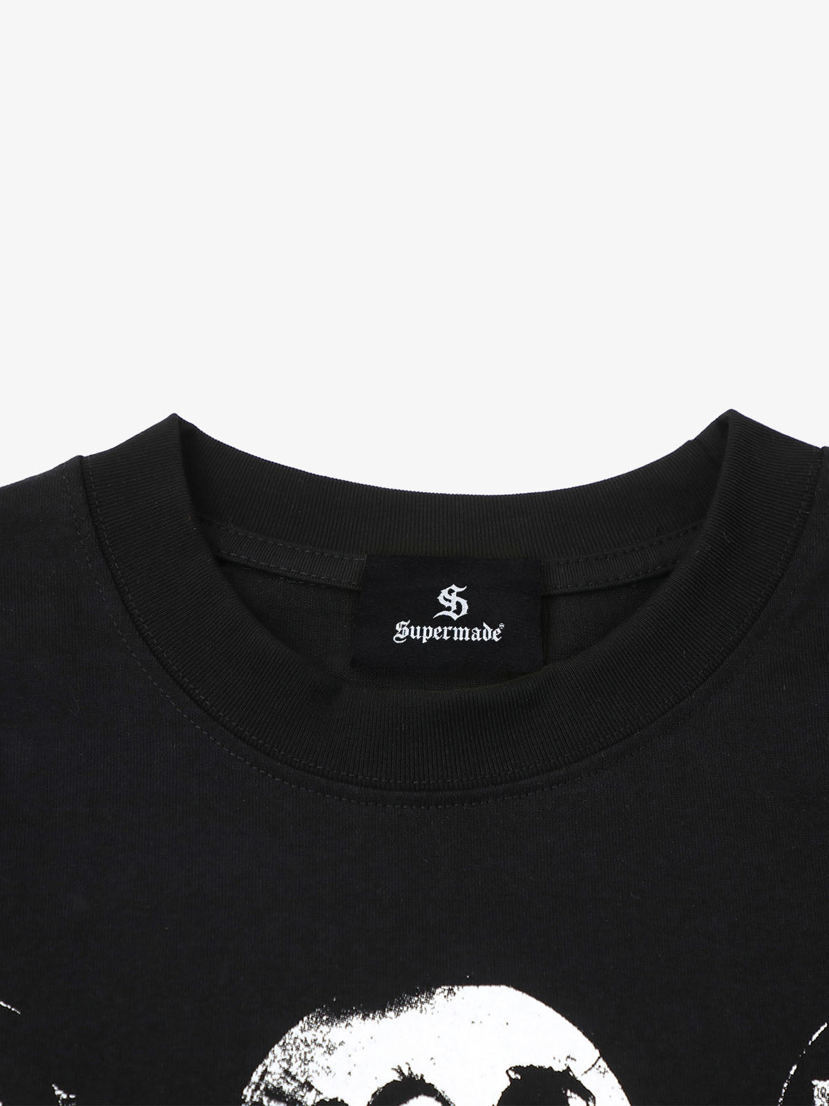 T-shirt à manches longues rayé à motif foncé
