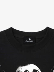 T-shirt à manches longues rayé à motif foncé
