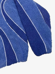 Contrast Patchwork Fleece Coat