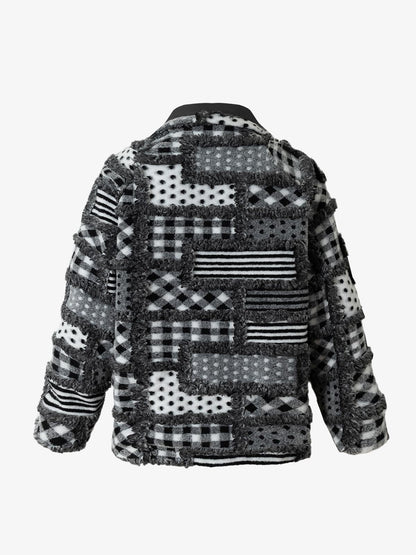 Thesupermade Special Plaid Polka Dot Reversible Cotton Jacket 