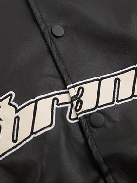 Thesupermade American Vintage Colorblock Leather Jacket - 1728
