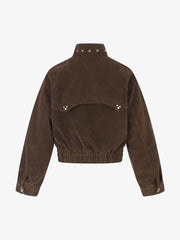 Studded Cropped Utility Jacket