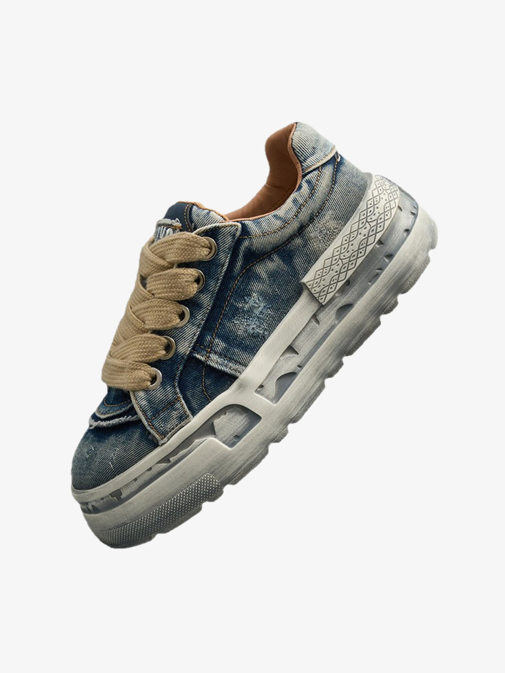 Washed Denim Sneakers