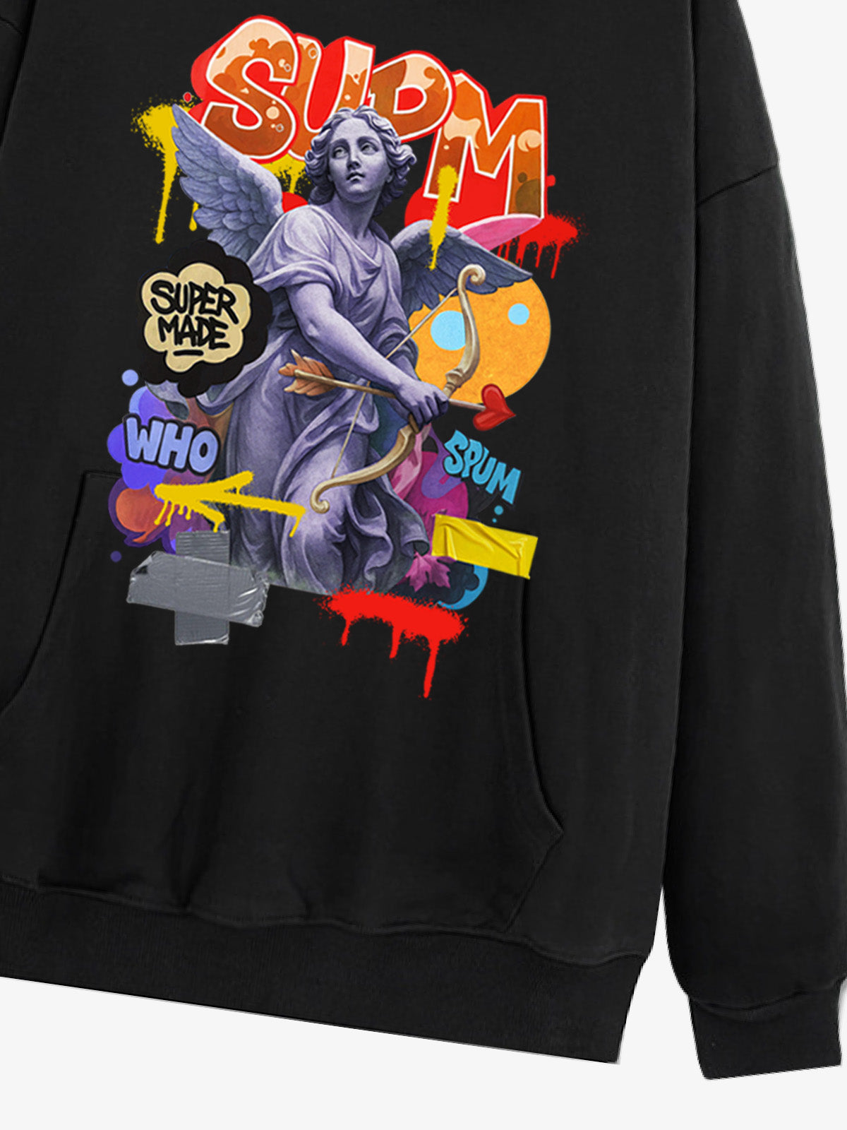 Supermade Cupid Statue Hooded Sweatshirt 