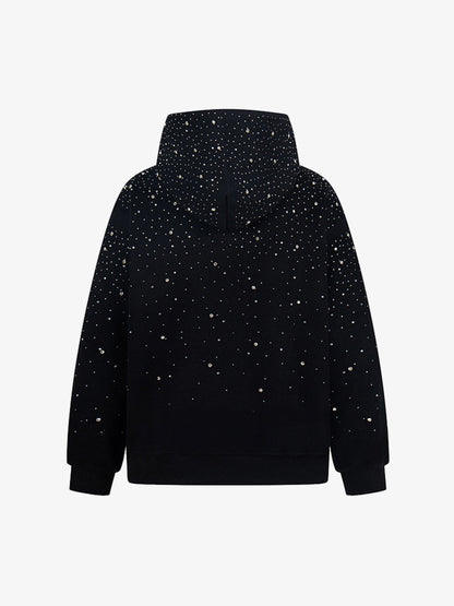 Rhinestone Zip Hoodie