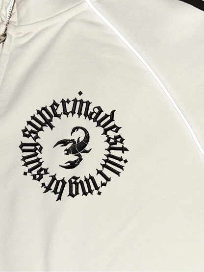 Reflective Stripe Logo Embroidered Tracksuit