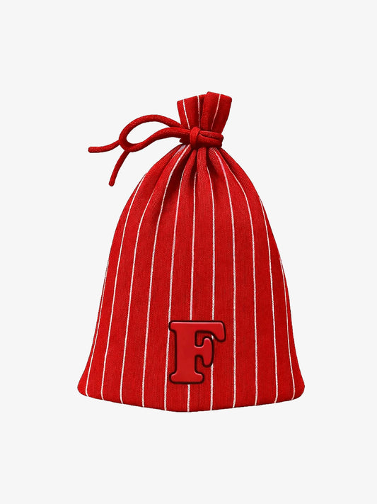 Striped Color-block Knit Hat