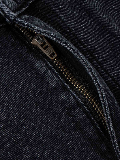 Denim Wide Leg Cropped Pants with White Stripe Design High Waist Fashion Trousers for Women 