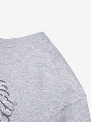Sequin Wings Off-Shoulder Sweatshirt