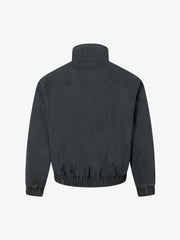 Asymmetrical Zip Metal Buckle Bomber Jacket
