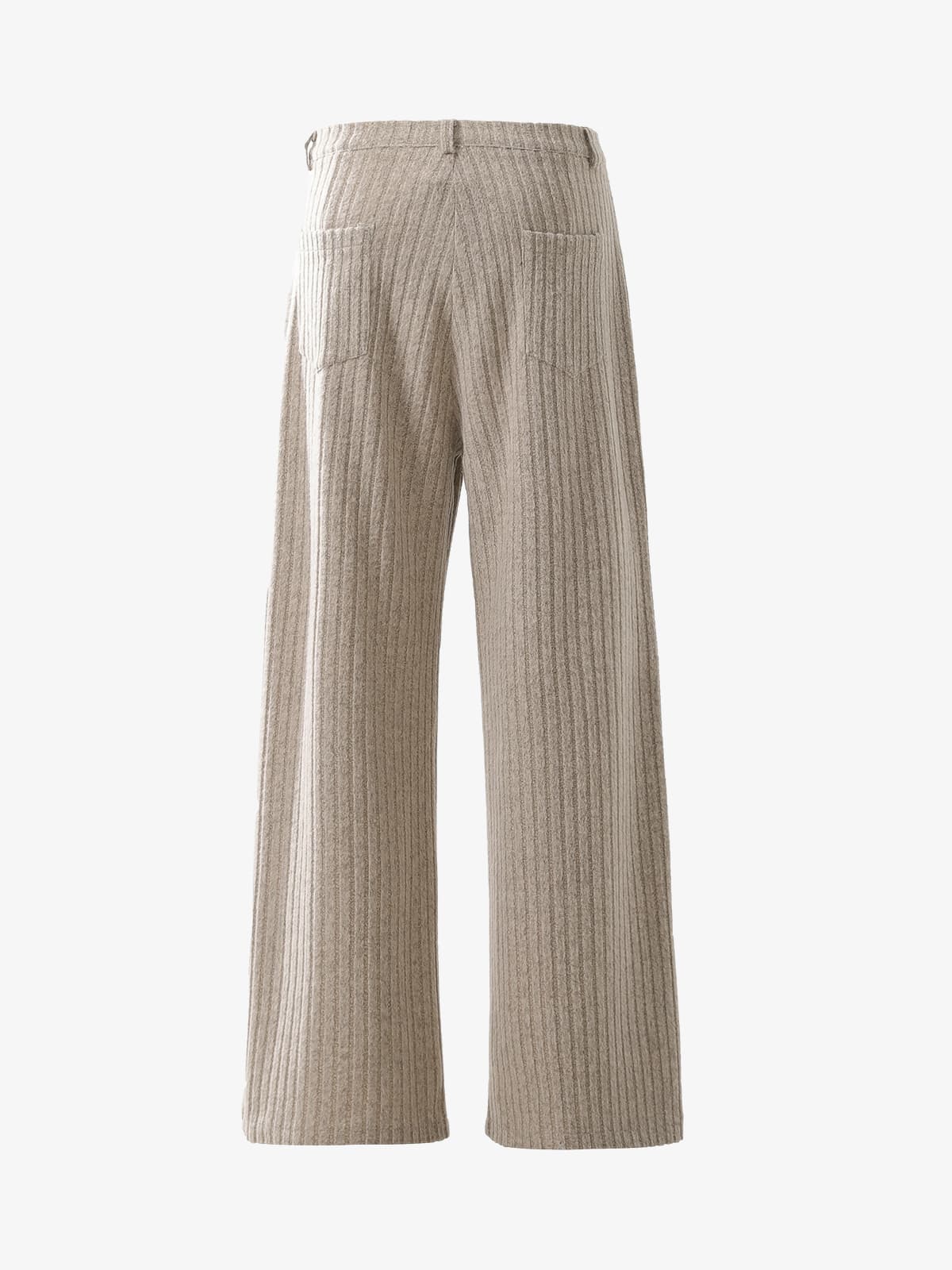 Retro Wool Blend Pleated Baggy Trousers 
