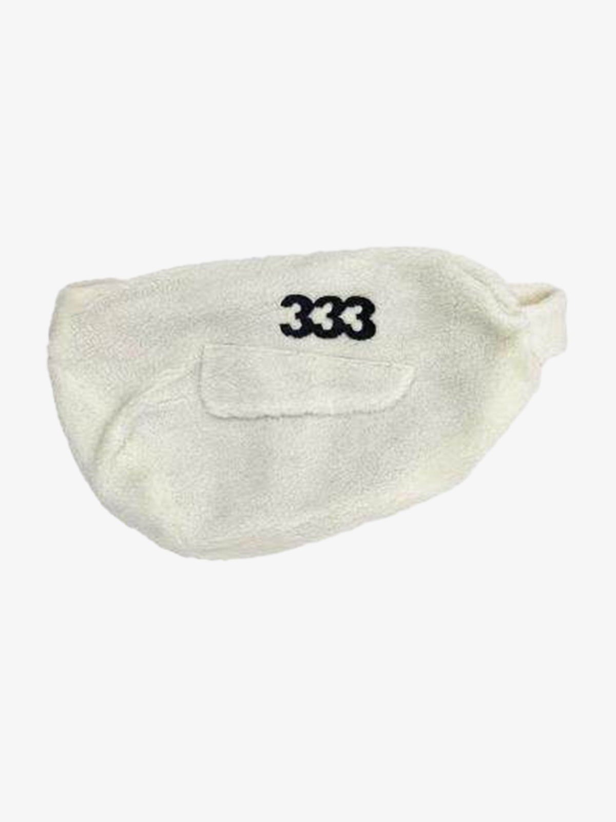 333 Embroidered Fleece Multi-Pocket Hobo Bag